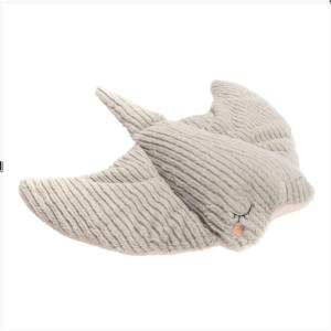 Peluche mantarraya gris 53x10x47 cm