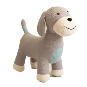 Peluche perro cocker maxi de algodón 100% gris 80X38X80 cm