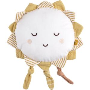 Peluche sol de terciopelo blanco