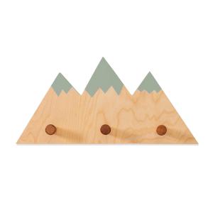 Percha infantil con forma de montañas madera/eucalipto