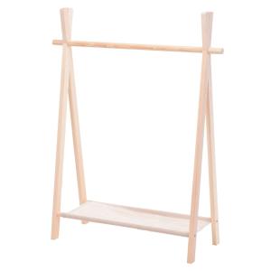 Perchero infantil en madera color natural de 100 cm