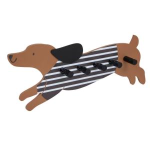 Perchero marrón 6x50x20cm