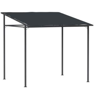Pérgola 238x238x235 cm gris oscuro