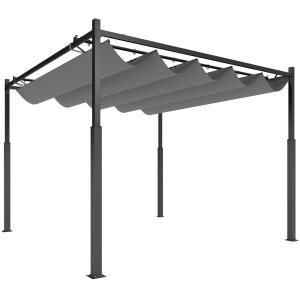 Pérgola 298x298x230 cm gris