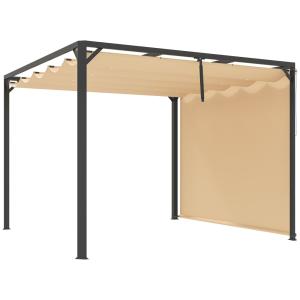 Pérgola 300x300x227 cm caqui