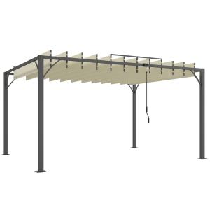 Pérgola 390x295x213 cm crema