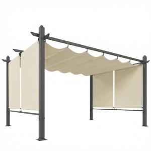 Pérgola 392x297x225 cm crema