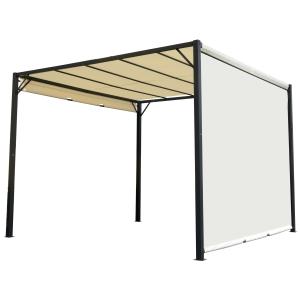 Pérgola beige 295 x 295 x 226 cm