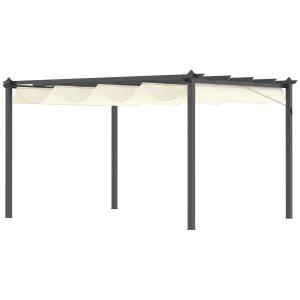 Pérgola beige 396 x 296 x 220 cm