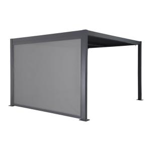 Pergola bioclimática 3x3m de aluminio y acero   1 toldo de…