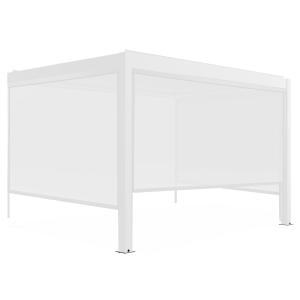 Pérgola bioclimática adosada con iluminación motorizada 3x4…