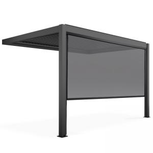 Pérgola bioclimática adosada de 3x4m y 1 toldo de 373 x 234…