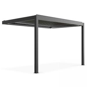 Pérgola bioclimática adosada y motorizada de 3 x 4 x 25m gr…