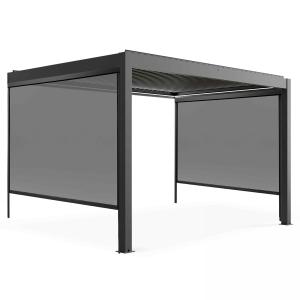 Pérgola bioclimática adosada y motorizada iluminada de 3x4m…