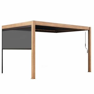 Pérgola bioclimática autoportante de 3x4m y 1 persiana de m…