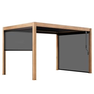 Pérgola bioclimática autoportante de 3x4m y 3 persianas de…