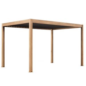 Pérgola bioclimática autoportante y motorizada 3x4m, madera…