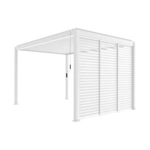 Pérgola bioclimática de aluminio 3x4m   3 persianas de 100c…