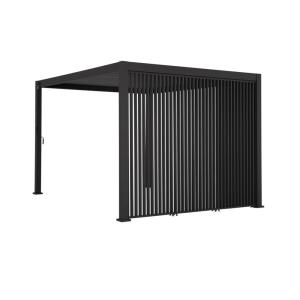 Pérgola bioclimática de aluminio 3x4m   3 persianas vertica…