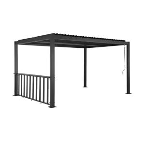 Pérgola bioclimática de aluminio y acero 3x3m   barra 3m ,…