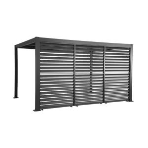 Pérgola bioclimática de aluminio y acero 3x4m   3 persianas…