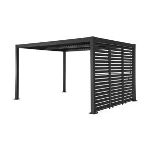 Pérgola bioclimática de aluminio y acero 3x4m   3 persianas…