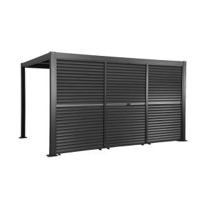 Pérgola bioclimática de aluminio y acero 3x4m   3 persianas…