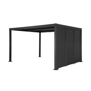 Pérgola bioclimática de aluminio y acero 3x4m   3 persianas…