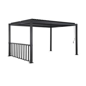 Pérgola bioclimática de aluminio y acero 3x4m   bar 3m , an…