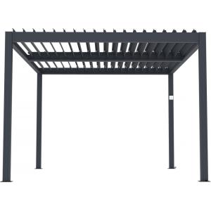 Pérgola bioclimática  gris anthracite 300 x 400 x 220 cm
