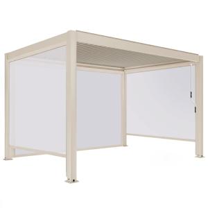 Pérgola bioclimática independiente de 3x4 m y 3 persianas m…