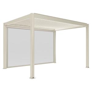 Pérgola bioclimática motorizada independiente, 3 x 4 m y 1…