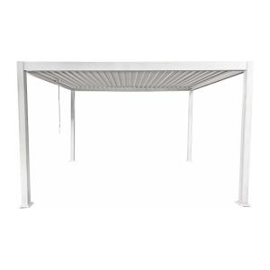 Pérgola independiente aluminio blanco