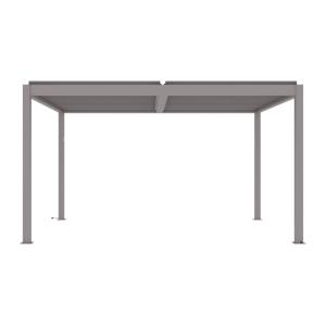 Pérgola independiente aluminio topo