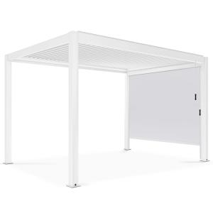 Pérgola independiente de 3x4m y 1 toldo de 266 x 234 m blan…