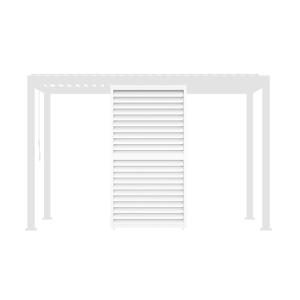 Persiana con lamas orientables de 1 3m, blanco