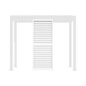 Persiana con lamas orientables de 1m , blanco