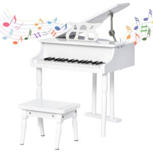 Piano de cola infantil 52x50x49 cm blanco