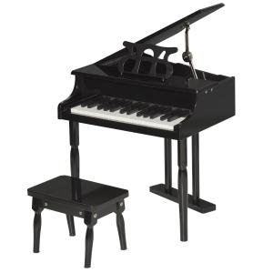 Piano de cola infantil negro 52 x 50 x 49 cm