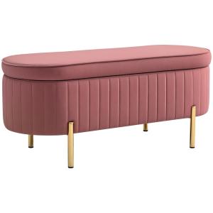 Pie de cama 108x44x43.5 cm rosa