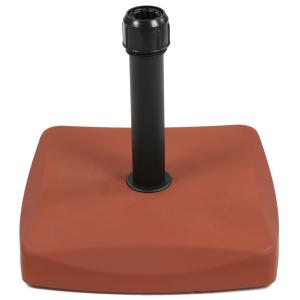 Pie parasol marrón de cemento de 25 kg