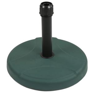 Pie parasol verde cemento de 25 kg