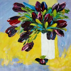 Pintar tulipanes negros