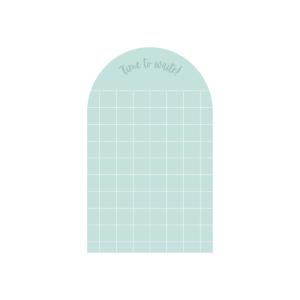 Pizarra adhesiva magnética arco cuadros menta 60x98cm