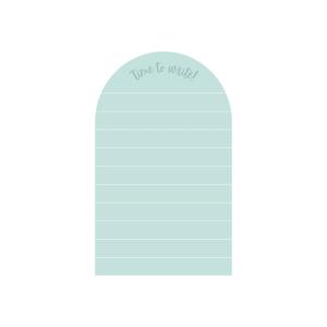 Pizarra adhesiva magnética arco líneas menta 60x98cm