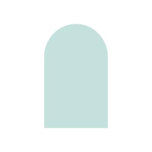 Pizarra adhesiva magnética arco menta 60x98cm