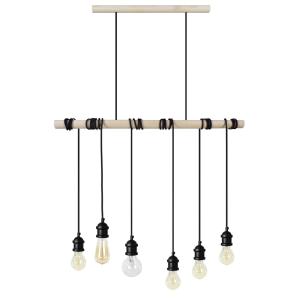 Plafón barra tosel ,madera,blanco  ,a100xd25xp70cm