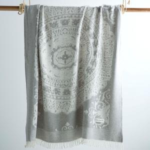 Plaid de algodón gris 130x170 cm