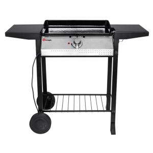Plancha de asar eléctrica sobre carro para asar al aire lib…