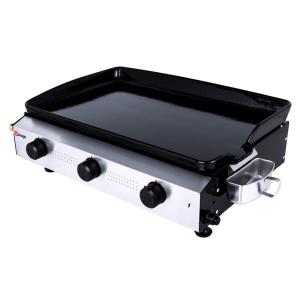 Plancha de gas con 3 quemadores